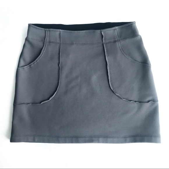 Athleta Gray Fleece Skirt XS Athliesure Tennis - Picture 2 of 8